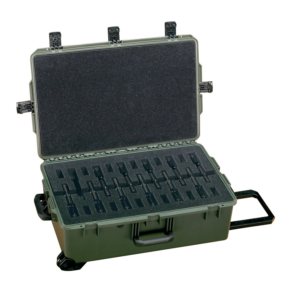 CAJA PELICAN/STORM con ruedas, Mod. 472-PWC-M9-12 NEGRO P. 12 PISTOLA