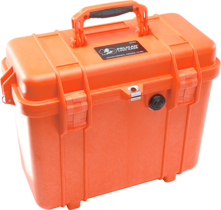 CAJA PELICAN 1440 con Goma Espuma PNP - NARANJO - Imagen 2