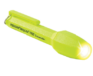 PELICAN Linterna  DE MANO MODELO 1900 color AMARILLO Intrínsecamente Segura XENOY