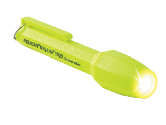 PELICAN Linterna DE MANO MODELO 1900 color AMARILLO Intrínsecamente Segura XENOY